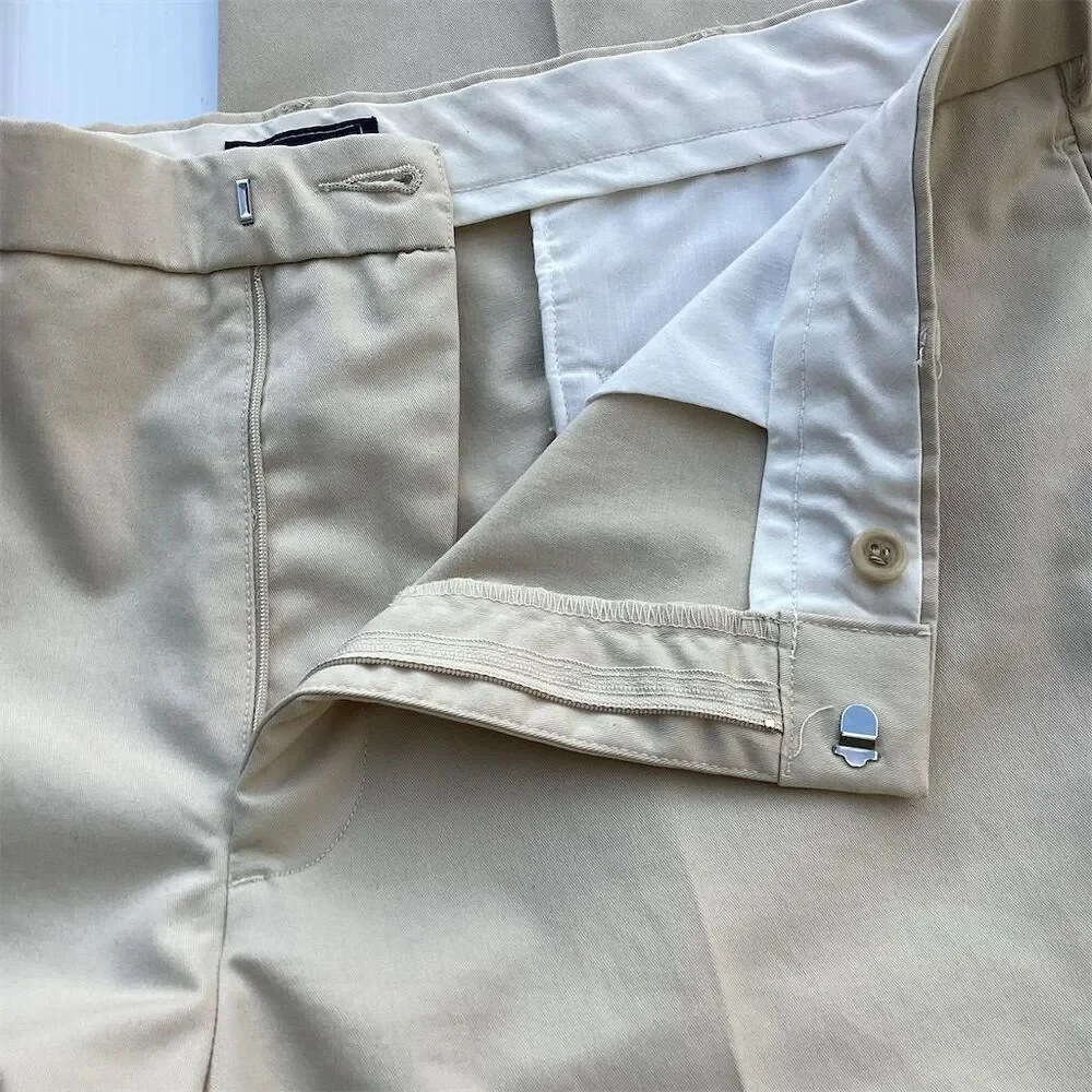 Dockers Men's Relaxed Fit Dress‎ Pants Sage Green 38x32 Flat Front